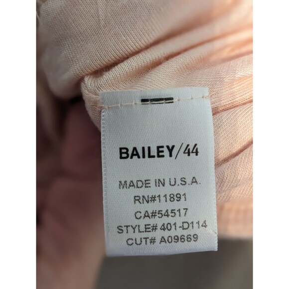 Bailey 44 Women's Cora Pink Sweater w/ Black Floral Lace Sleeve Sz M - Picture 4 of 8